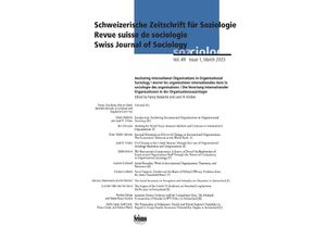 9783037772744 - Schweizerische Zeitschrift für Soziologie   49 1 Kartoniert (TB)