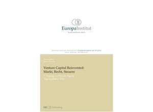 9783038053576 - Venture Capital Reinvented Markt Recht Steuern Kartoniert (TB)