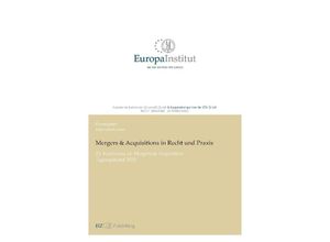 9783038055389 - Mergers & Acquisitions in Recht und Praxis - Hans-Jakob Diem Kartoniert (TB)