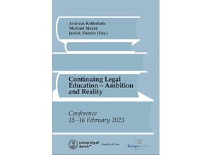 9783038056287 - Continuing Legal Education - Andreas Kellerhals Kartoniert (TB)