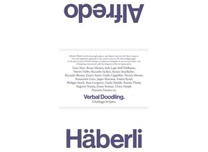 9783039421152 - Alfredo Häberli-Verbal Scribbles - Alfredo Häberli Kartoniert (TB)