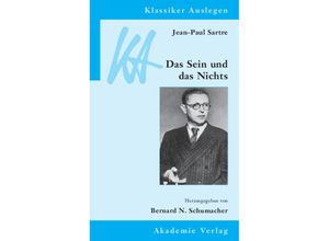 9783050056753 - Jean-Paul Sartre Das Sein und das Nichts Kartoniert (TB)