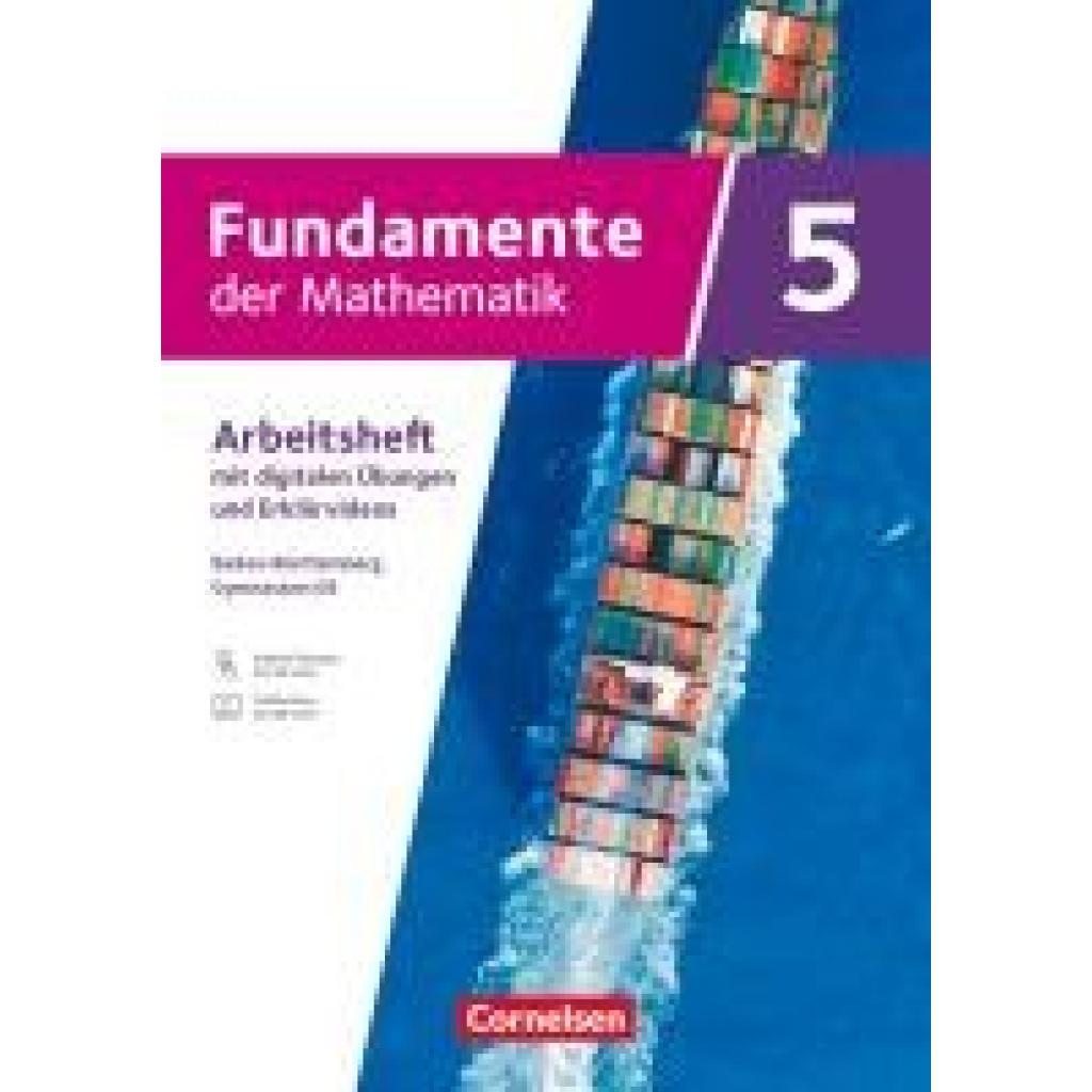 9783060407644 - Fundamente der Mathematik 5 Schuljahr - Ausgabe Baden-Württemberg ab 2025 - Arbeitsheft mit Erklärfilmen und digitalen Übungen