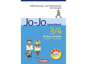 9783060805907 - Barbara Kreutel - GEBRAUCHT Jo-Jo Sprachbuch - Allgemeine Ausgabe und Ausgabe N 3 4 Schuljahr - Richtig schreiben Differenzierungs- und Fördermaterial mit Lösungen Differenzierungsblock mit Lösungen - Preis vom 02102023 050404 h