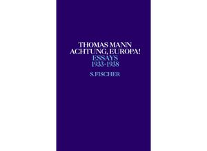 9783100482716 - Achtung Europa! - Thomas Mann Leinen