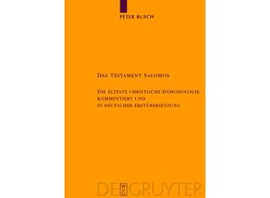 9783110185287 - Das Testament Salomos - Peter Busch Gebunden