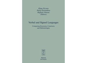 9783110195859 - Verbal and Signed Languages Gebunden