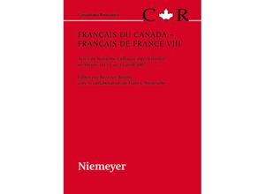 9783110231038 - Français du Canada - Français de France VIII Gebunden