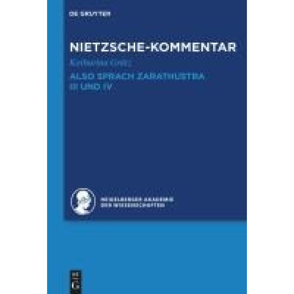 9783110293067 - Grätz Katharina Kommentar zu Nietzsches Also sprach Zarathustra III und IV