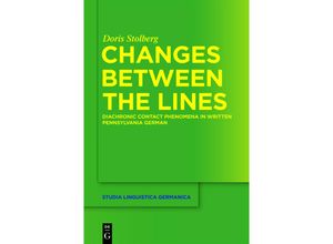 9783110339338 - Changes Between the Lines - Doris Stolberg Gebunden