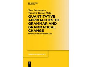 9783110401752 - Quantitative Approaches to Grammar and Grammatical Change Gebunden