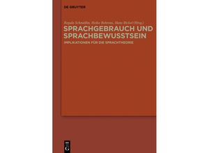 9783110437942 - Sprachgebrauch und Sprachbewusstsein Gebunden