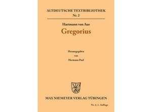 9783110500769 - Gregorius - Hartmann von Aue Kartoniert (TB)