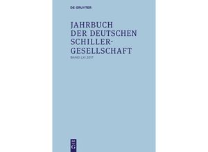 9783110528541 - Jahrbuch der Deutschen Schillergesellschaft   Band 61   2017 - Fritz Martini Leinen