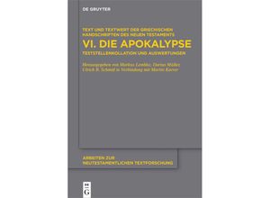 9783110547283 - Die Apokalypse   Arbeiten zur neutestamentlichen Textforschung Bd49 Gebunden