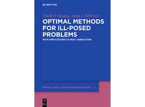 9783110575736 - Optimal Methods for Ill-Posed Problems - Vitalii P Tanana Anna I Sidikova Gebunden