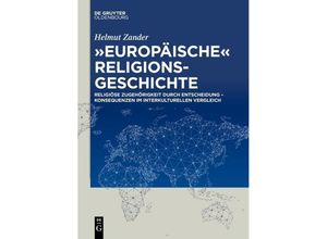 9783110577884 - Europäische Religionsgeschichte - Helmut Zander Kartoniert (TB)