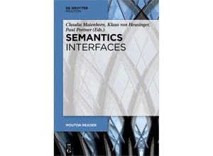 9783110587234 - Mouton Reader   Semantics - Interfaces Kartoniert (TB)