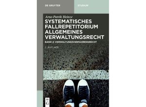 9783110614138 - Studium   Verwaltungsverfahrensrecht (VwVfG)Bd1 - Arne-Patrik Heinze Nicola Meier Kartoniert (TB)