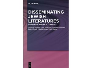 9783110618990 - Disseminating Jewish Literatures Kartoniert (TB)