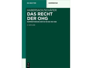 9783110620603 - Das Recht der OHG - Mathias Habersack Carsten Schäfer Gebunden