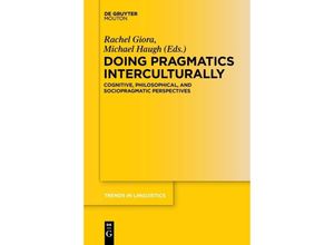 9783110656206 - Doing Pragmatics Interculturally Kartoniert (TB)