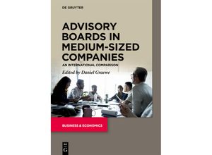 9783110665512 - Advisory Boards in Medium-Sized Companies Kartoniert (TB)