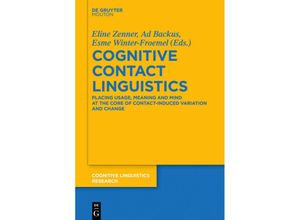 9783110707991 - Cognitive Contact Linguistics Kartoniert (TB)