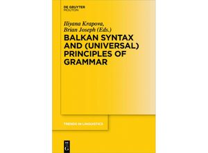 9783110708042 - Balkan Syntax and (Universal) Principles of Grammar Kartoniert (TB)