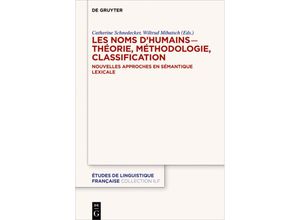 9783110709636 - Les noms dhumains - théorie méthodologie classification Kartoniert (TB)