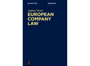 9783110722468 - Studium   European Company Law - Andrea Vicari Kartoniert (TB)