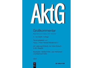 9783110737240 - EGAktG  § 162  Art 103m EGInsO Taschenbuch