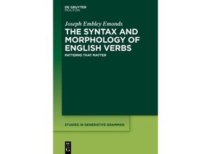 9783110738711 - The Syntax and Morphology of English Verbs - Joseph Embley Emonds Gebunden