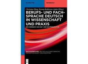 9783110745443 - Berufs- und Fachsprache Deutsch in Wissenschaft und Praxis