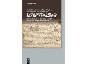 9783110745993 - Schleiermacher und das Neue Testament Kartoniert (TB)