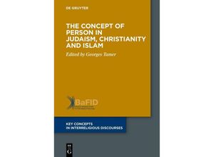 9783110756647 - The Concept of Person in Judaism Christianity and Islam Kartoniert (TB)