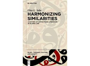 9783110763270 - Harmonizing Similarities - Elias G Saba Kartoniert (TB)