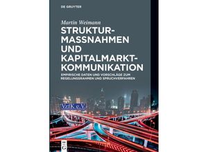 9783110768046 - Strukturmaßnahmen und Kapitalmarktkommunikation - Martin Weimann Gebunden