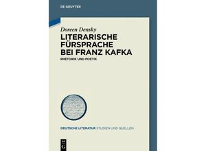 9783110778199 - Literarische Fürsprache bei Franz Kafka - Doreen Densky Kartoniert (TB)