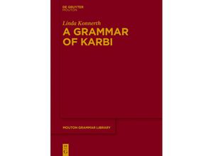 9783110992076 - A Grammar of Karbi - Linda Konnerth Kartoniert (TB)