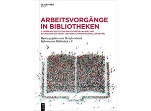 9783111087078 - Arbeitsvorgänge in Bibliotheken Kartoniert (TB)