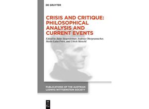 9783111104638 - Crisis and Critique Philosophical Analysis and Current Events Kartoniert (TB)