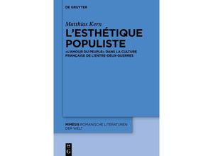 9783111116419 - Lesthétique populiste - Matthias Kern Kartoniert (TB)