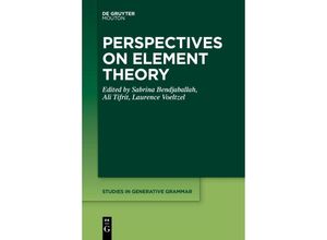 9783111262017 - Perspectives on Element Theory Kartoniert (TB)