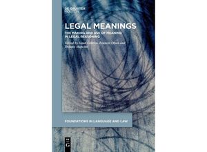 9783111266107 - Legal Meanings Kartoniert (TB)