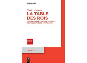 9783111303956 - La Table des rois - Olivier Defaux Kartoniert (TB)