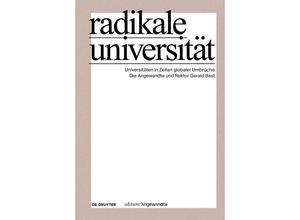 9783111341569 - Edition Angewandte   Radikale Universität Kartoniert (TB)