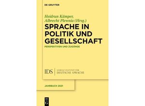 9783111357850 - Sprache in Politik und Gesellschaft Kartoniert (TB)