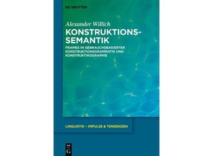 9783111358055 - Konstruktionssemantik - Alexander Willich Kartoniert (TB)