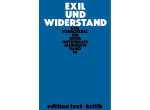 9783112422793 - Exil und Widerstand Kartoniert (TB)